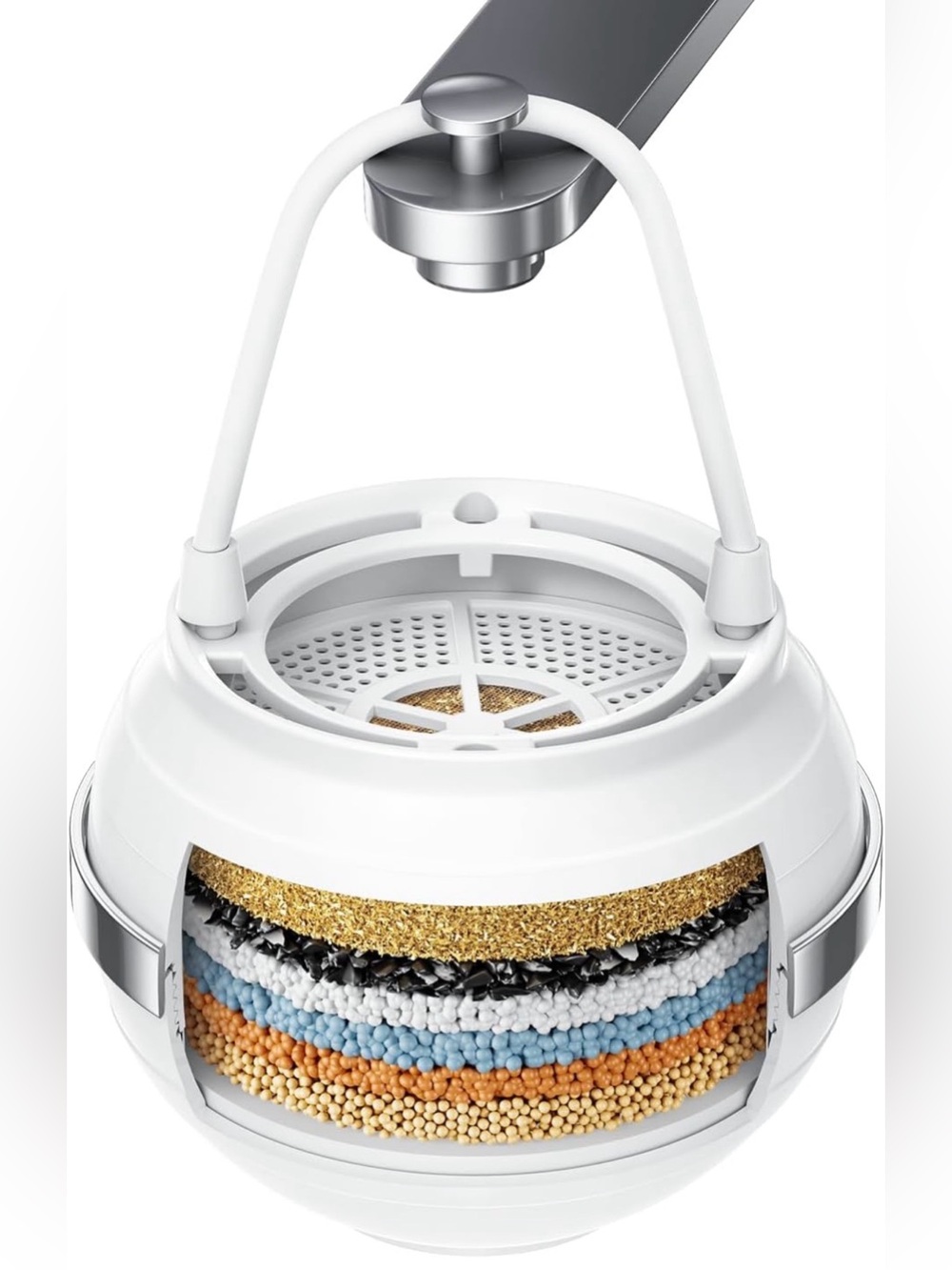 Bath Filter for Tub with Overflow Removes 99% Chlorine & Softens Water